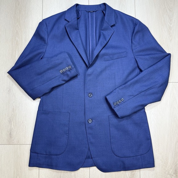 Bonobos Men's 42R Slim Fit Navy‎ Blazer VBC Italian 100% Wool Fabric New No Tags